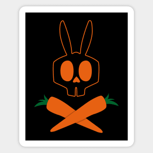 Skull Bunny Magnet